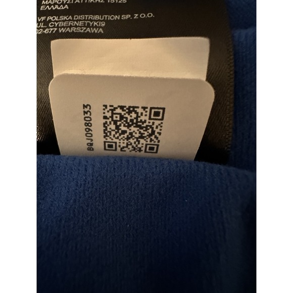 The North Face Men's Medium Chicago Sky Wintrust Bank Blue Quarter Zip - Picture 9 of 11